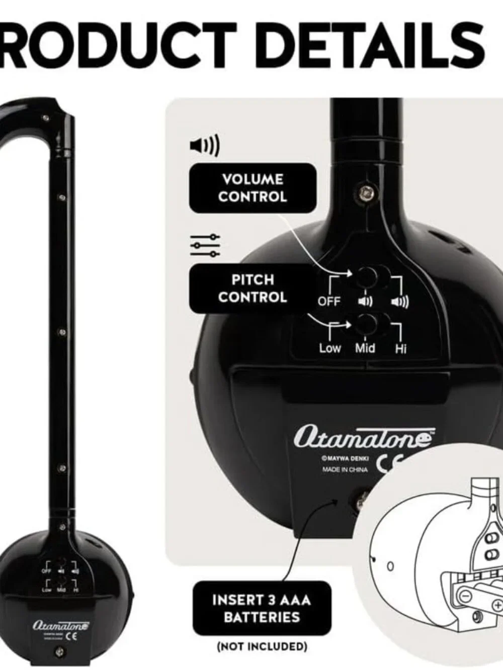 NEW Otamatone Japanese Electronic Musical Instrument Portable Music Synthesizer